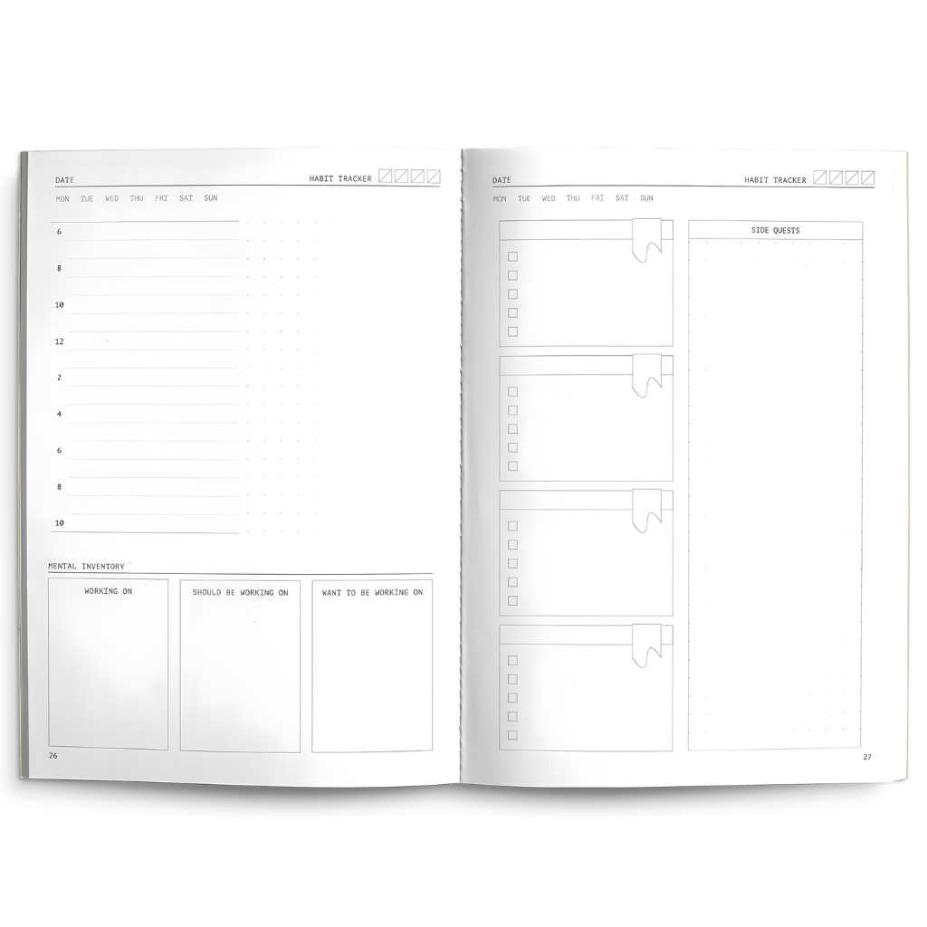 Creator's Friend Notebook - Fast Brain (Blue Lagoon) [Col.:BLUE LAGOON]