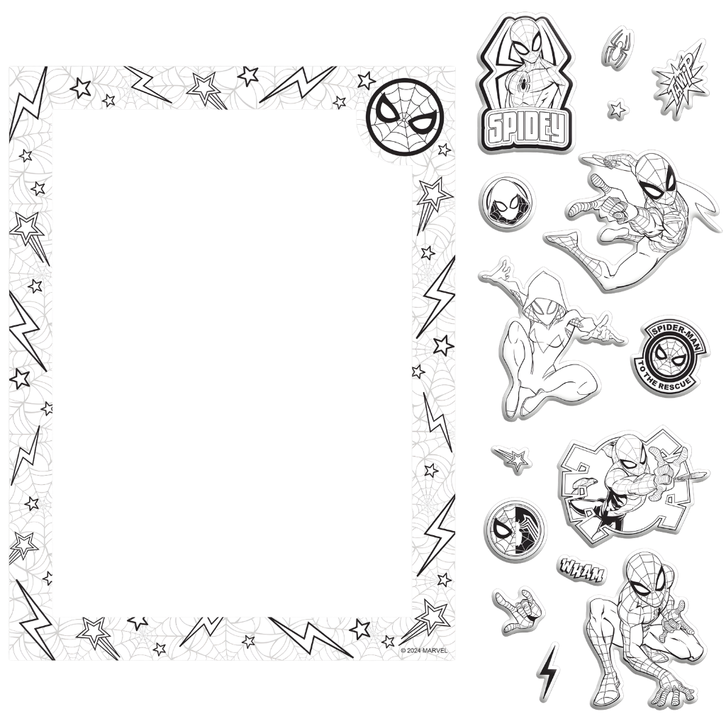 Spider-Man Colour-Me Magnets & Colouring Book