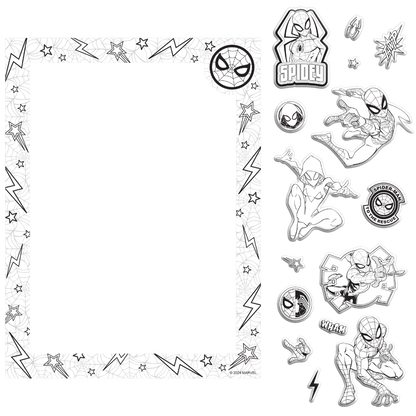Spider-Man Colour-Me Magnets & Colouring Book