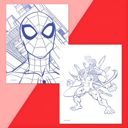 Spider-Man Colour-Me Magnets & Colouring Book