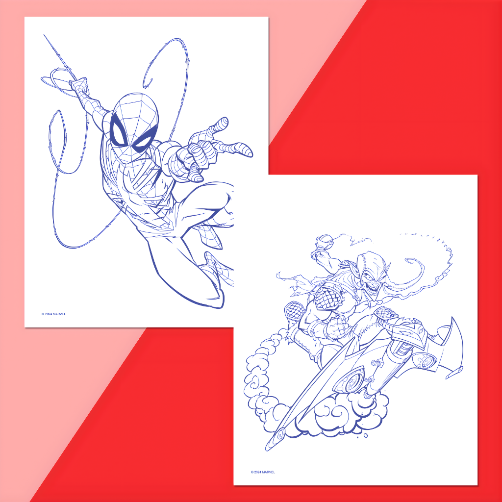 Spider-Man Colour-Me Magnets & Colouring Book