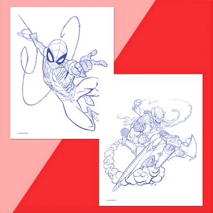 Spider-Man Colour-Me Magnets & Colouring Book