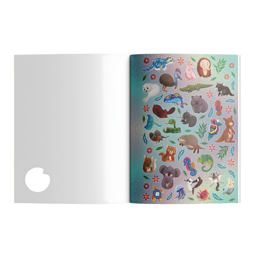 Australian Animals Colouring & Sticker Book