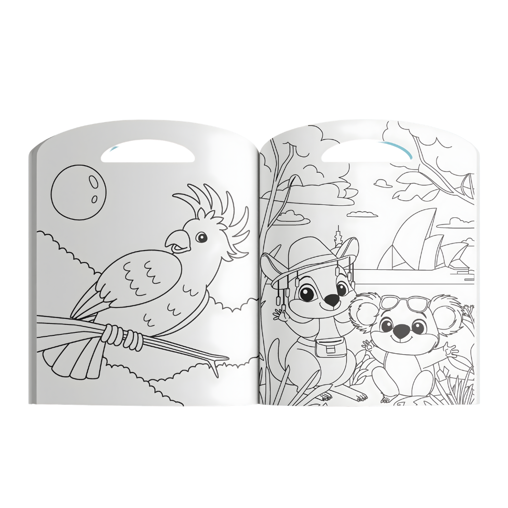 Aussie Animals Colouring Book