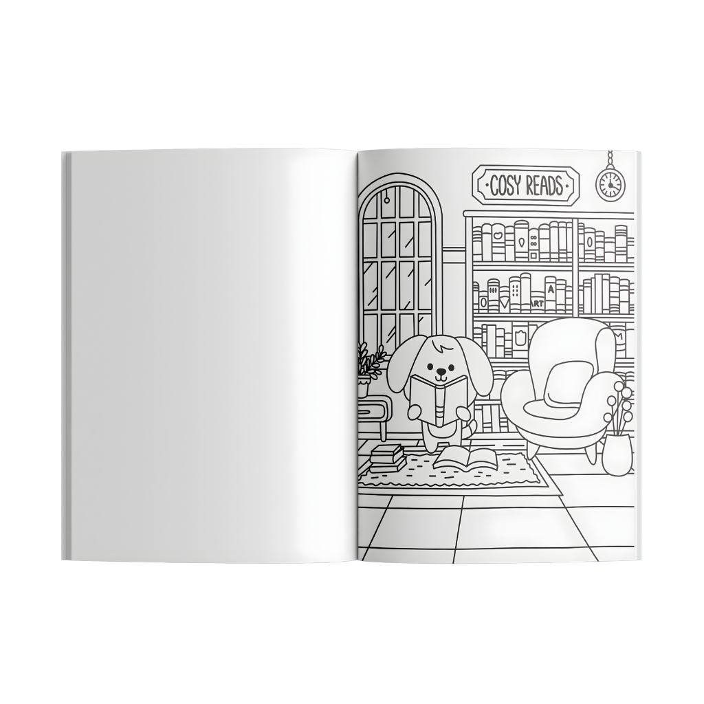 Cosy Colouring Poster Art