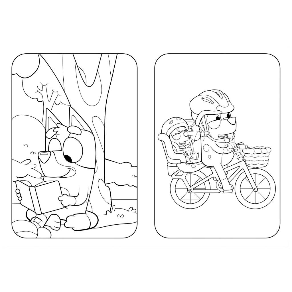 Bluey Big Backyard Colouring Book