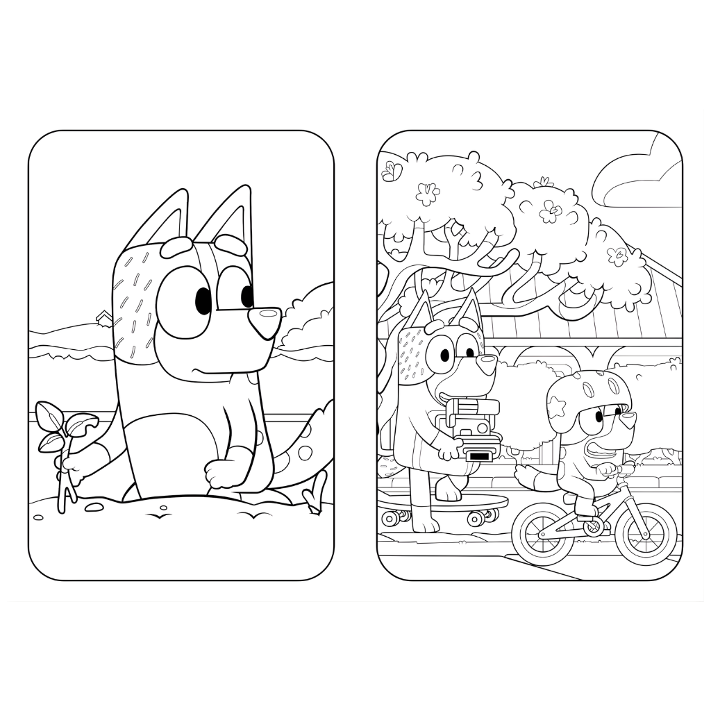 Bluey Big Backyard Colouring Book