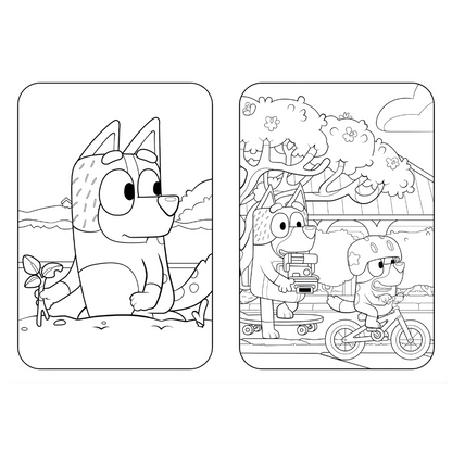 Bluey Big Backyard Colouring Book