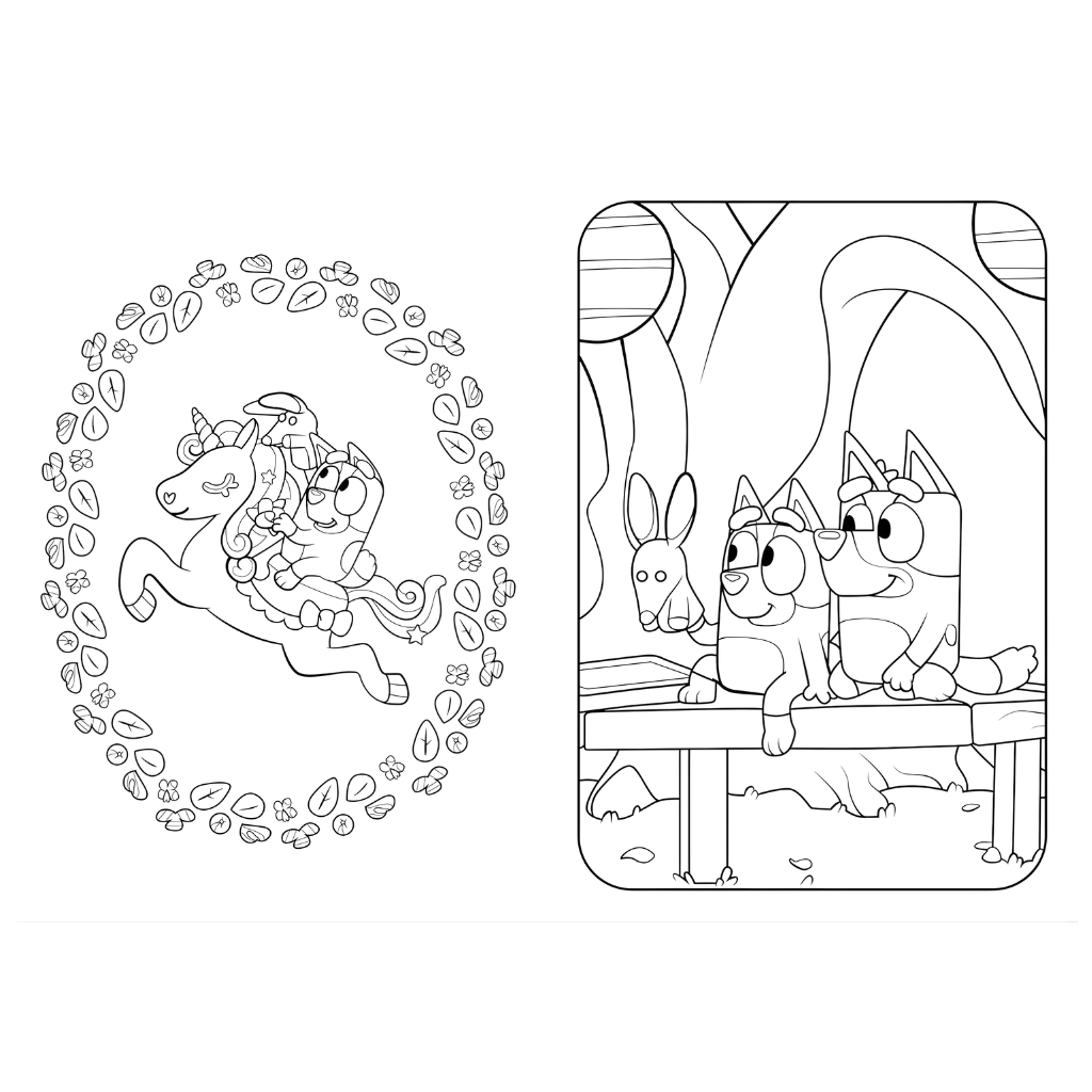Bluey Big Backyard Colouring Book