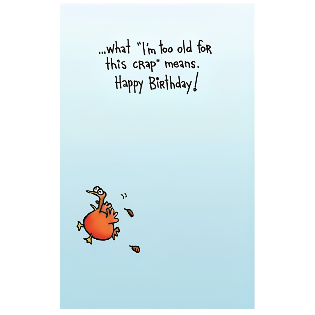 The Older You Get...